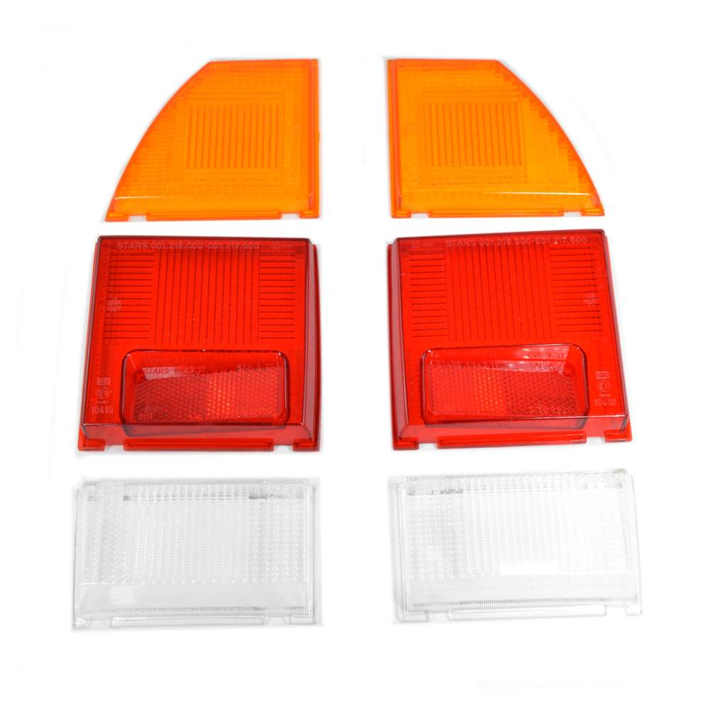 Conjunto de tampas de luzes traseiras CC Fiat 124 Coupé