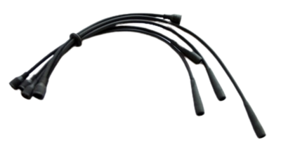 Ignition cable set black Lancia A 112 Abarth