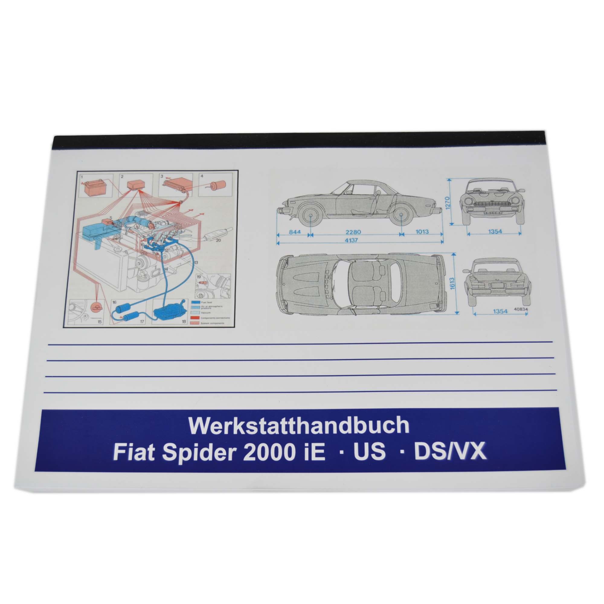 Werkplaatshandboek 2000i.e. Europa, VX, VS Fiat 124 Spider reparatiehandleiding