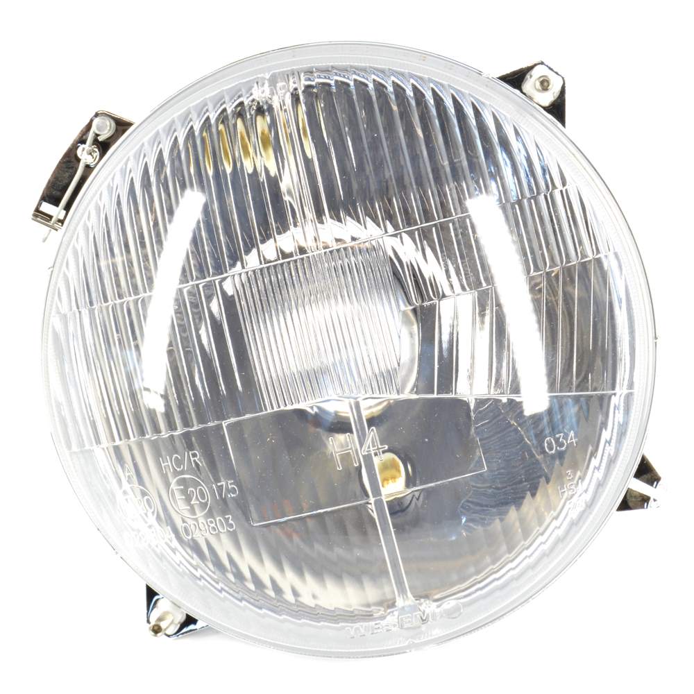 H-4 headlight 7 inch with parking light, clamp mounting for DS euro Fiat 124 Spider, 124 Coupé