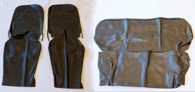 Set stoelhoezen (zwart) Fiat 600 D