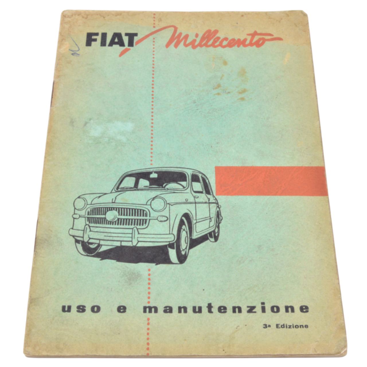 Manuel d'utilisation Fiat 1100 italien original