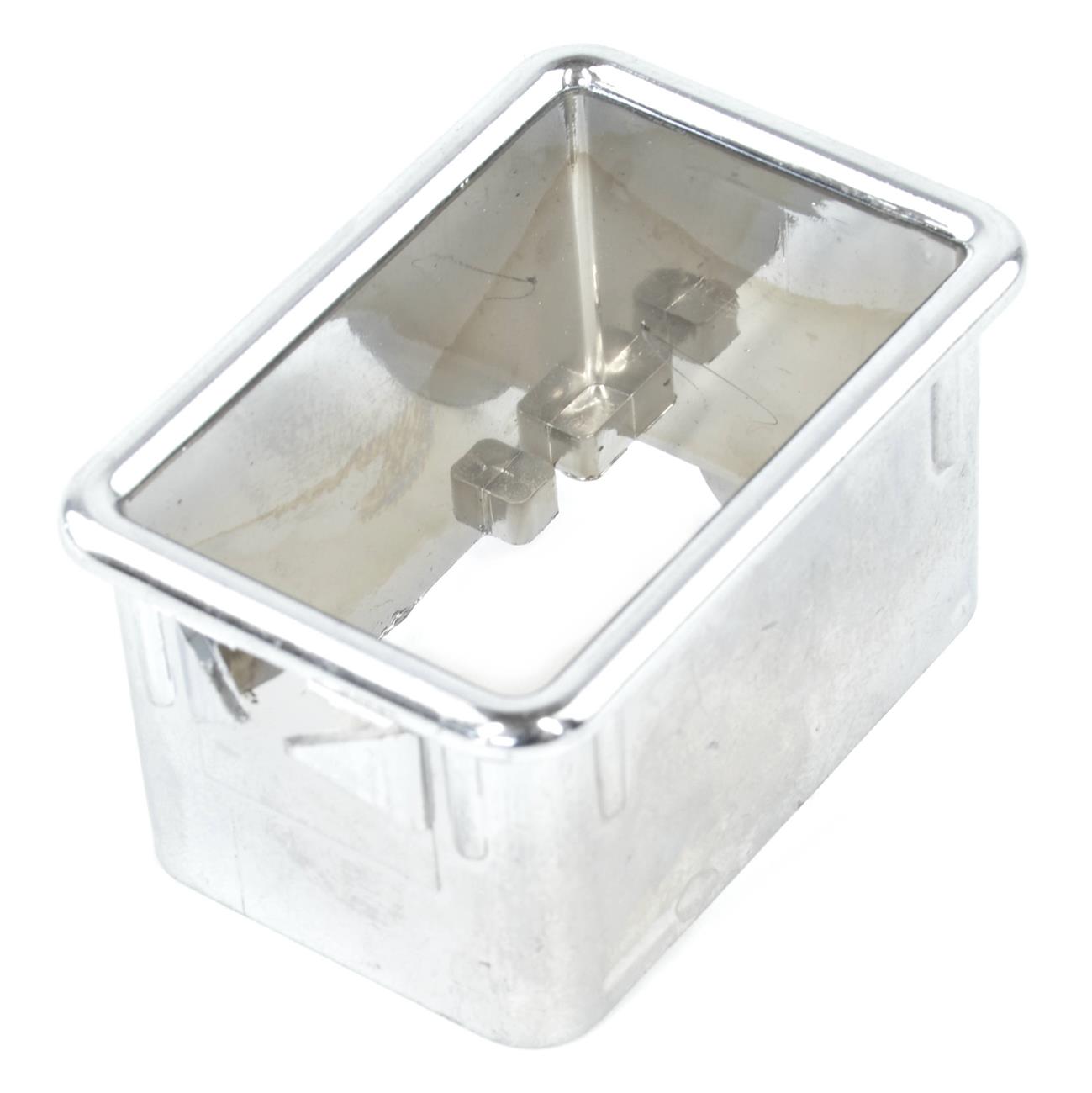 Chromrahmen für Warnblinkschalter Fiat 124 Spider AS-BS-CS, 124 Coupé