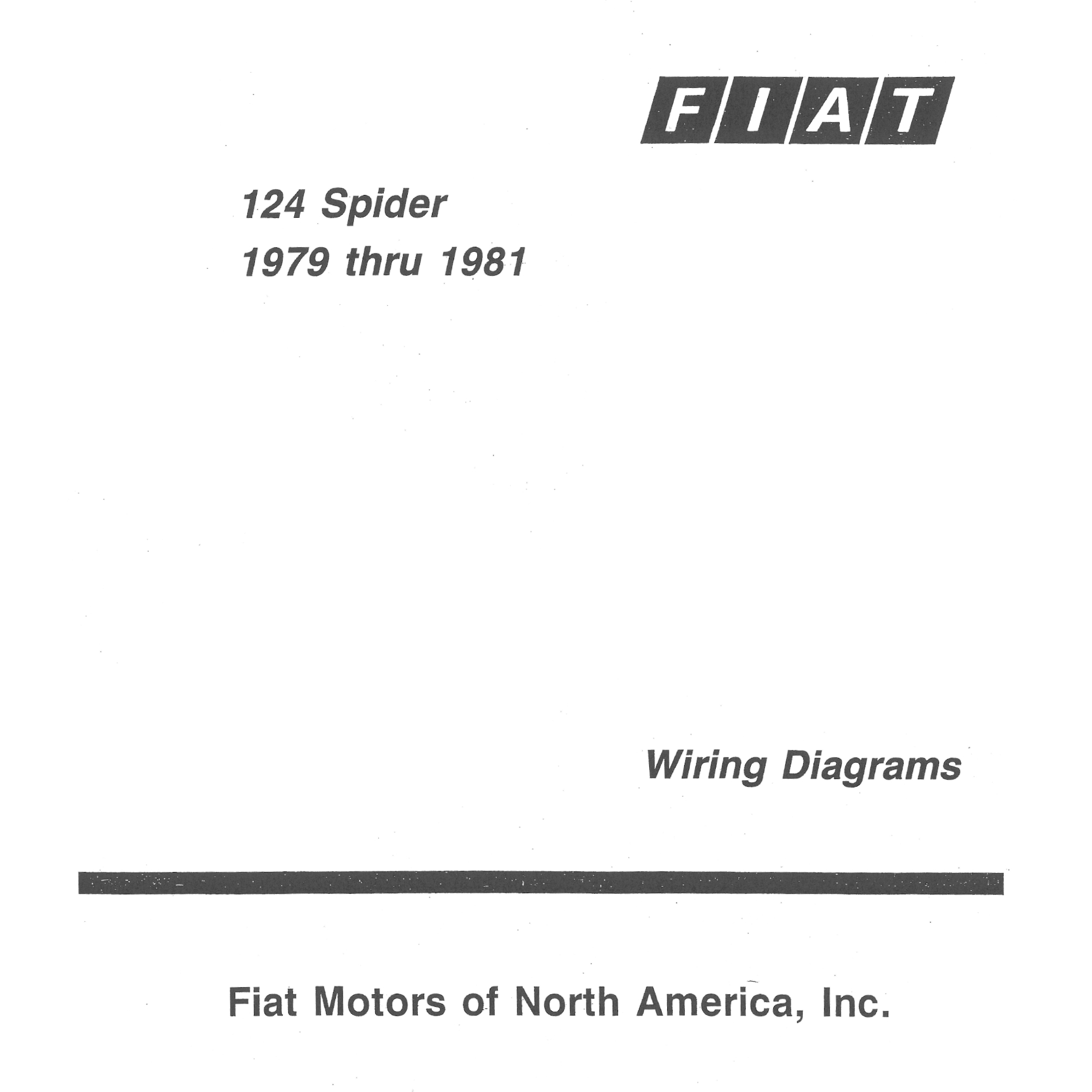 Aansluitschema Engels Fiat 124 Spider US (76-78)