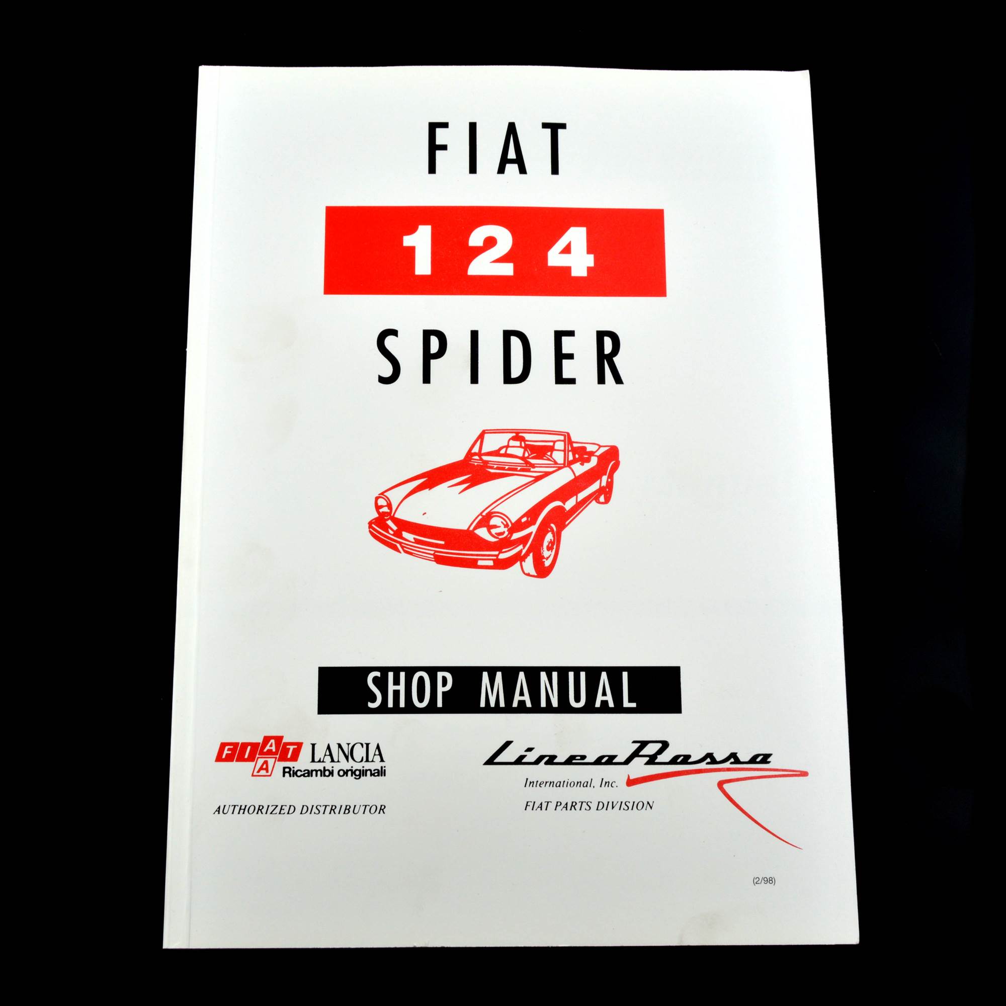 Manuel d'atelier / manuel d'atelier spécifiquement pour les modèles Fiat 124 Spider US (75-85) en anglais