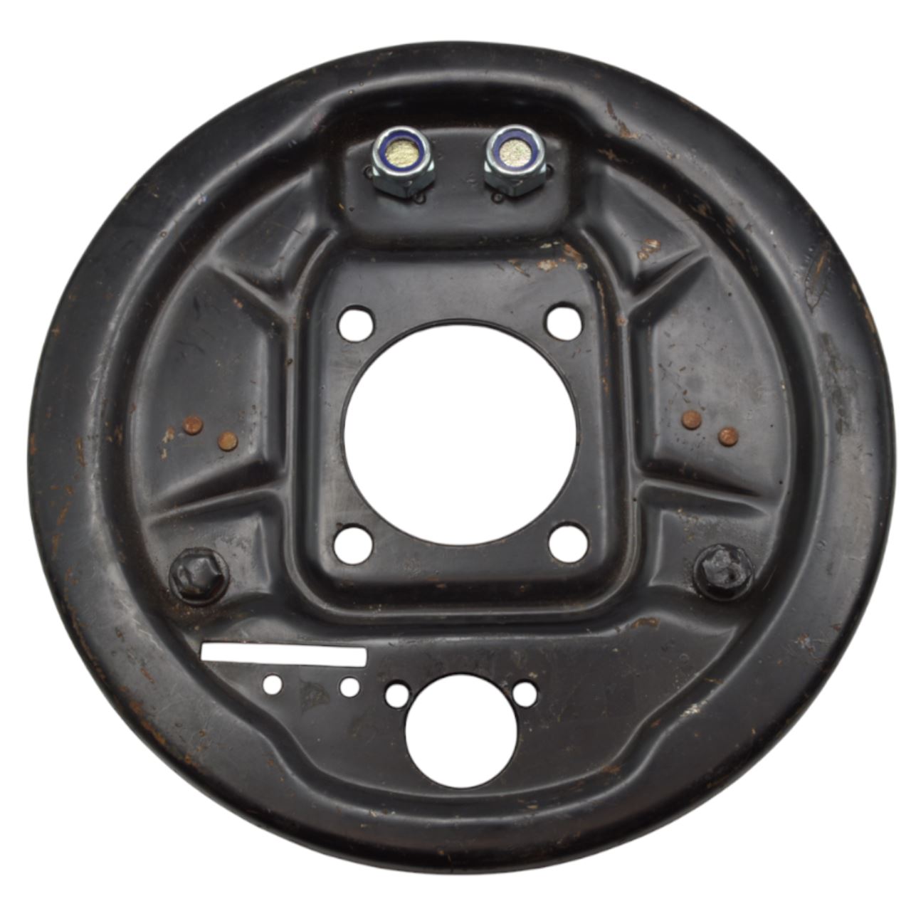 Brake anchor plate rear left Fiat 850 T