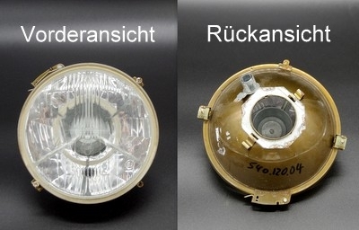 Headlight insert Fiat 600 D 1964-65 Right-hand drive