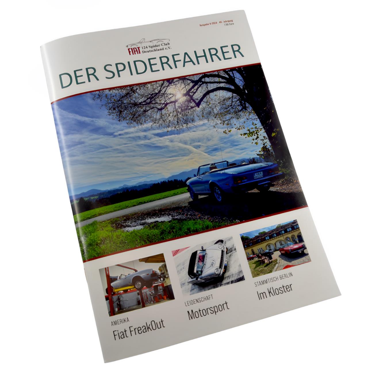 Clubboekje "Der Spiderfahrer" (uitgave 4-2024) - Fiat 124 Spider Club Deutschland e.V.