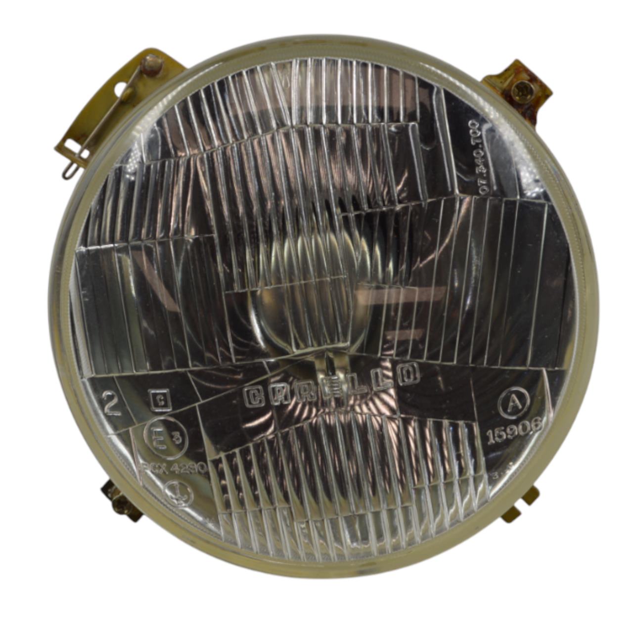 Scheinwerfer Bilux 5 Zoll (Abblendlicht) mit Klemmbefestigung original Carello Fiat 850 T, 1300-1500