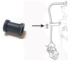 Boccola in gomma per tubo benzina Fiat 500 - Fiat 126