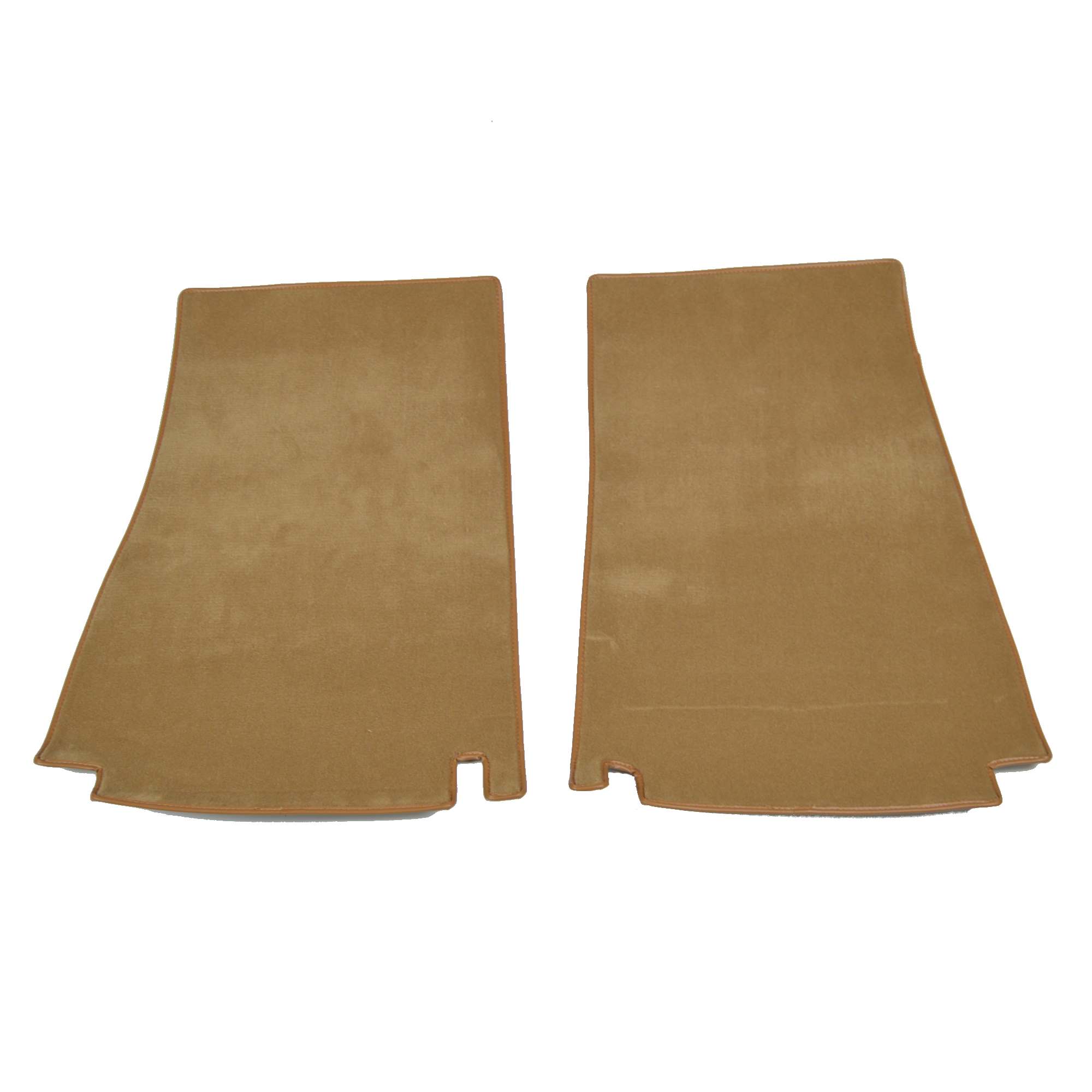 Satz Einlegematten vorn Fiat 124 Spider - Fußmatten-Schutz Velours beige