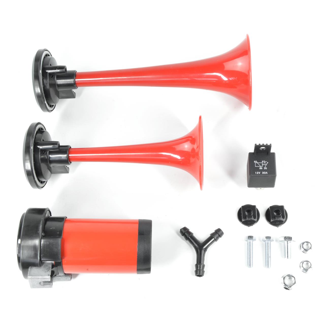 Hupe Fanfare zweiklang mit Kompressor Fiat 124 Spider