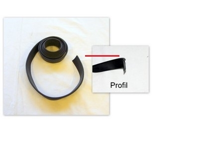 Dichtgummi Wischerabdeckung Fiat 124 Spider (bis 78)