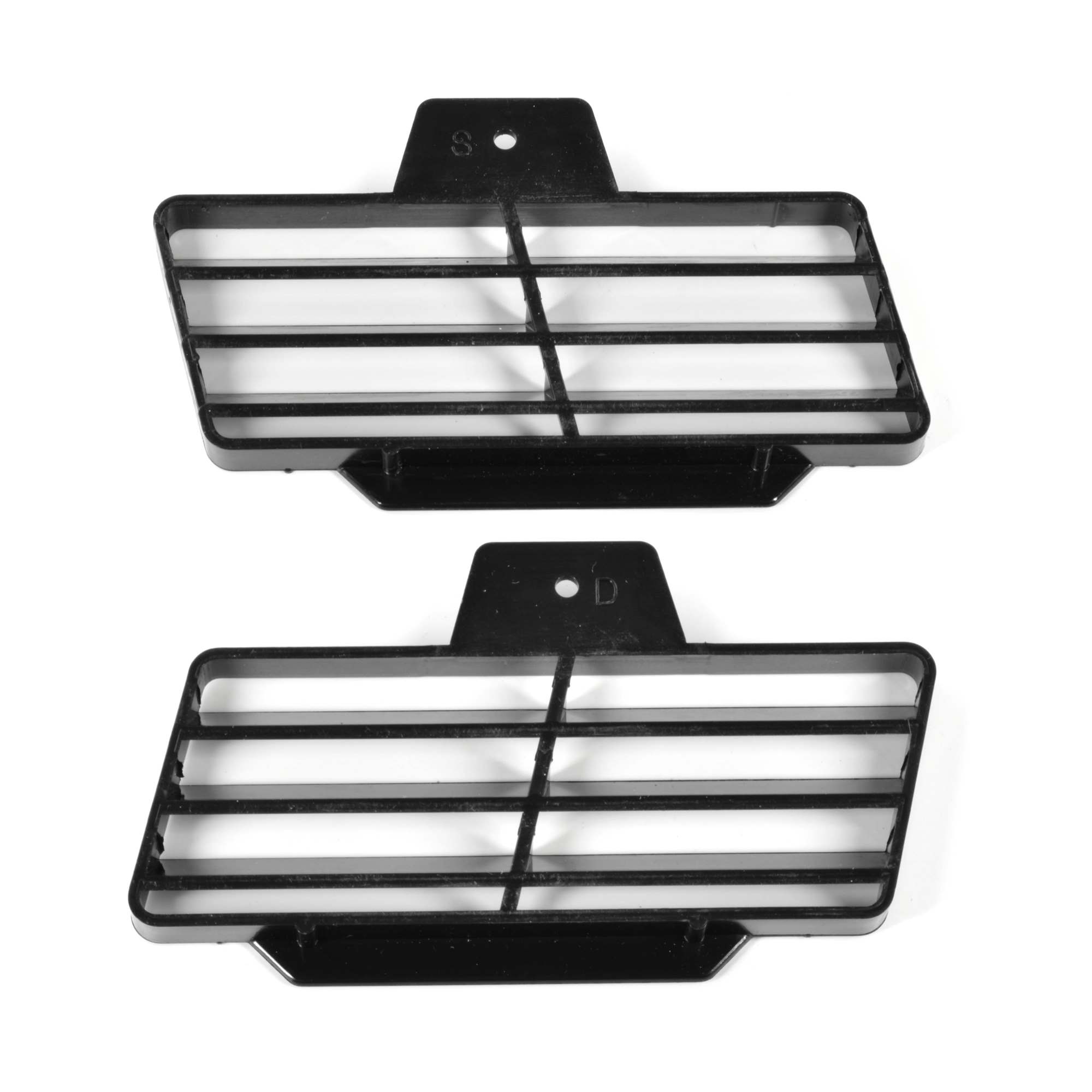Conjunto de bicos ventilador da grade de ventilação para console central Fiat 124 Spider (79-85) - preto