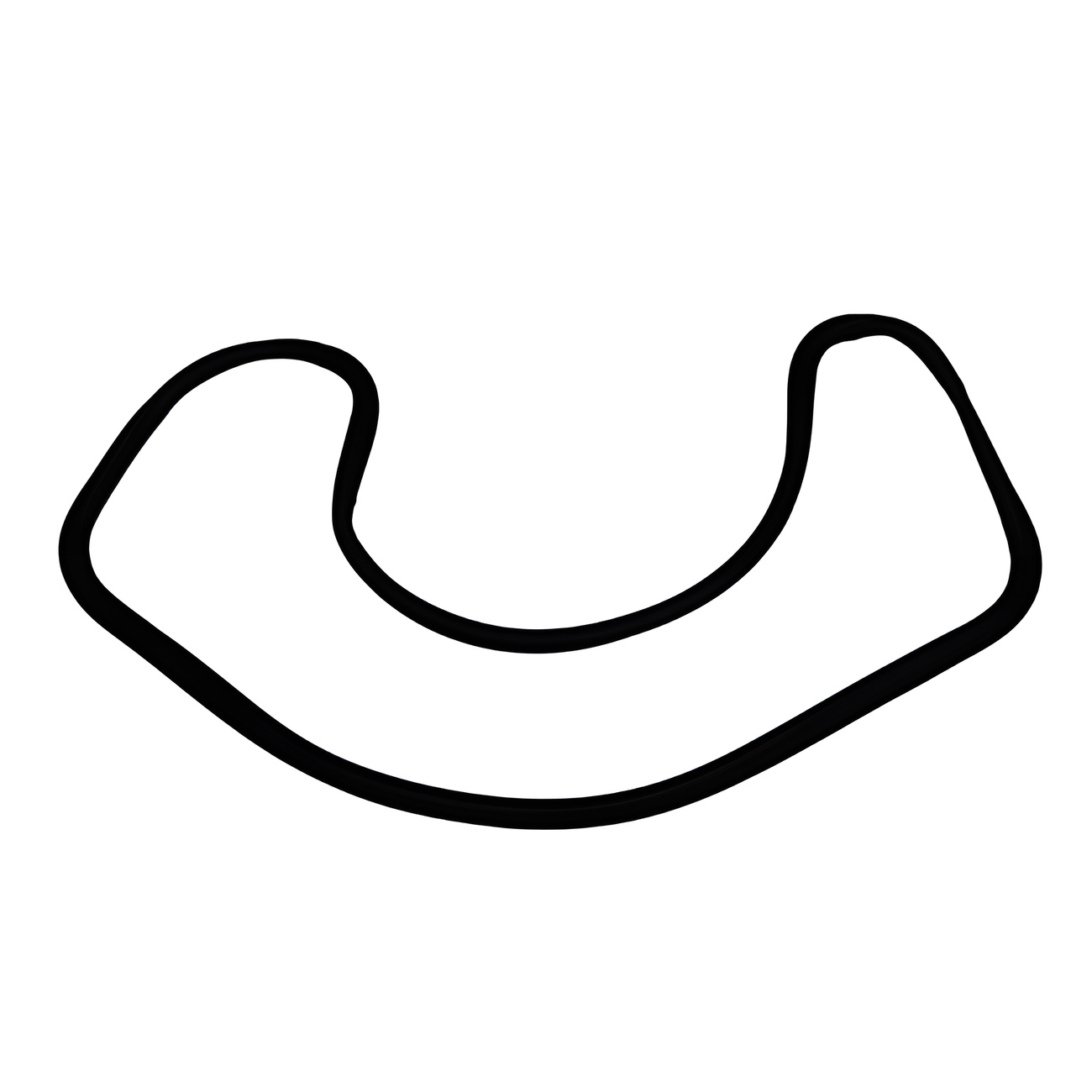 Dichtung für Windschutzscheibe (für Verwendung mit Chromleiste) Fiat 850 Special