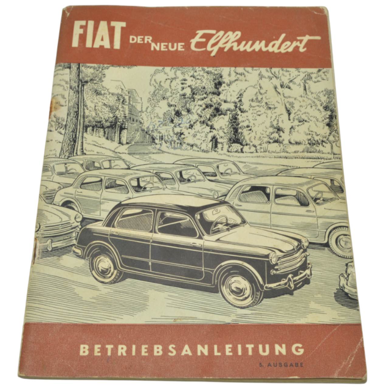 Manuel d'utilisation Fiat 1100 (5ème édition) allemand original