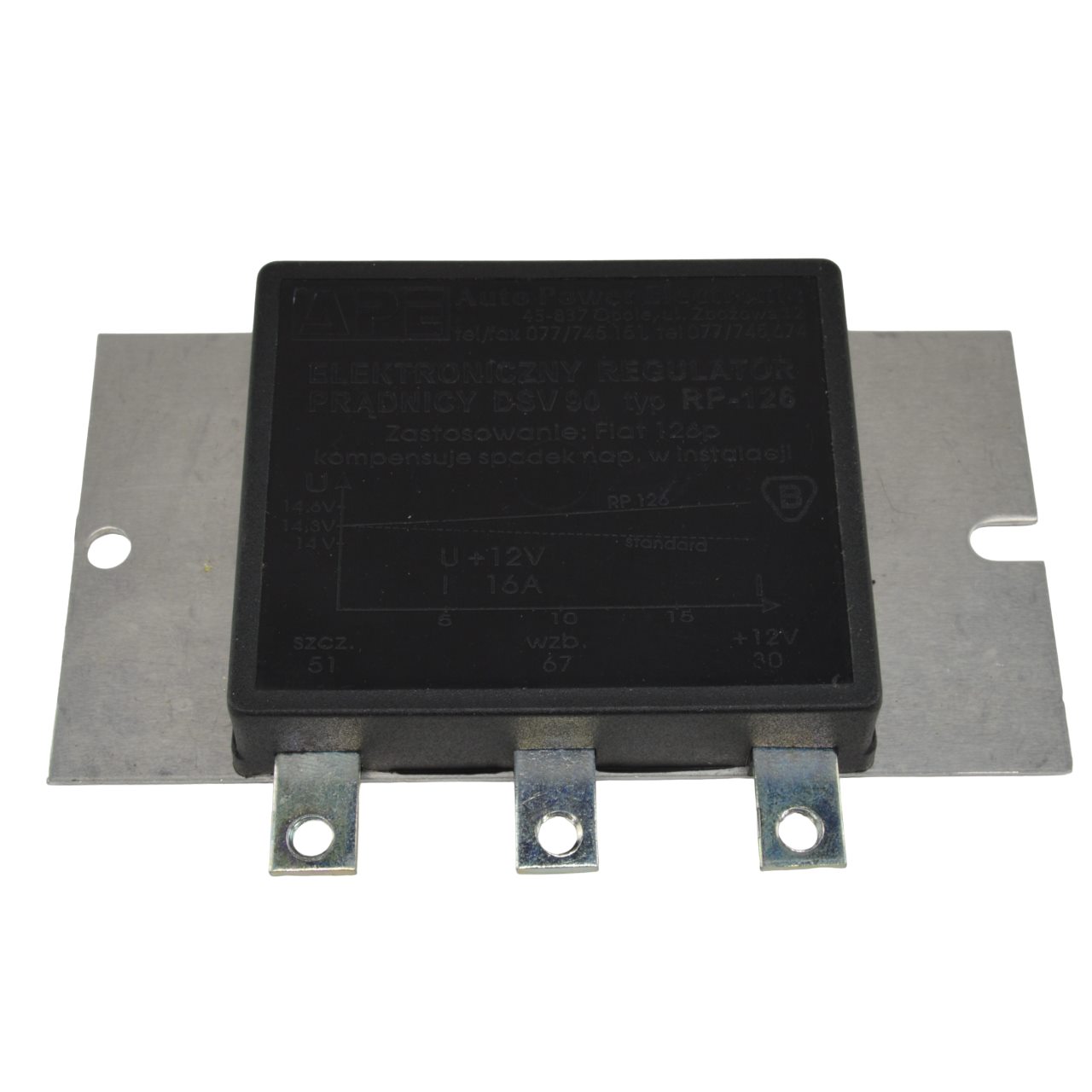 Régulateur pour alternateur Fiat 500 - Fiat 126 - Fiat 600 D - Fiat 850