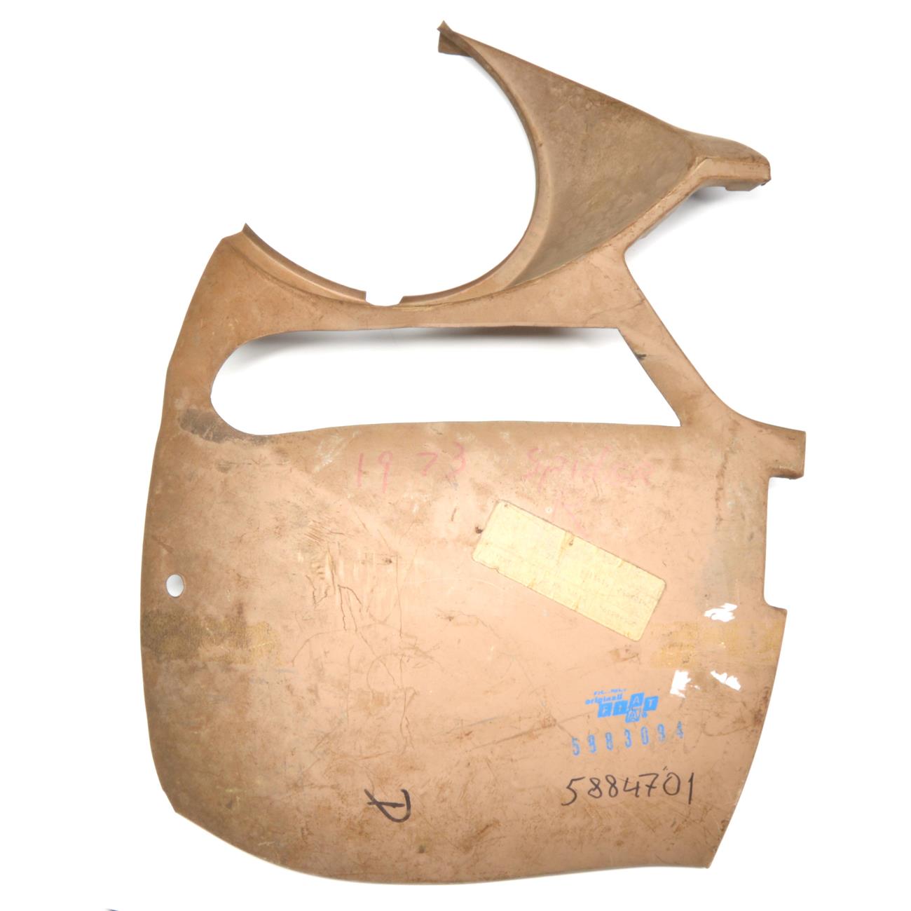 Frontblechteil rechts Fiat 124 Spider AS-BS-CS (66-74) mit Blinkerausschnitt - Original