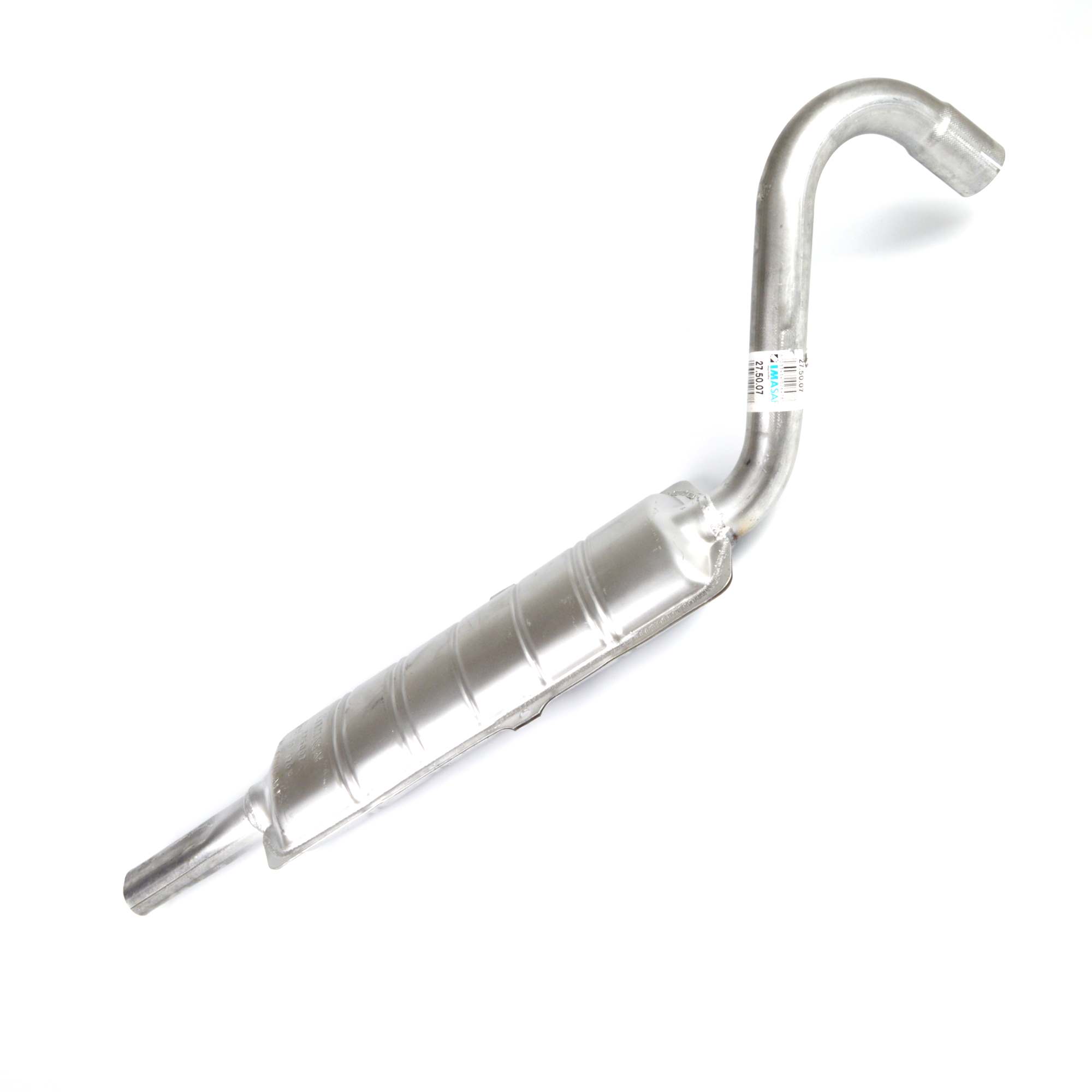 Tubo de escape trasero Fiat 124 Spider CS-CS1 1600-1800 (también 2000) (72-75) - silenciador trasero