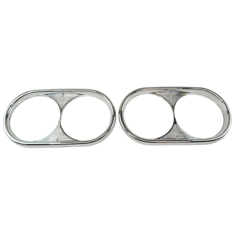 Conjunto de anéis de acabamento do farol (plástico) Fiat 1300, 1500, 850 T