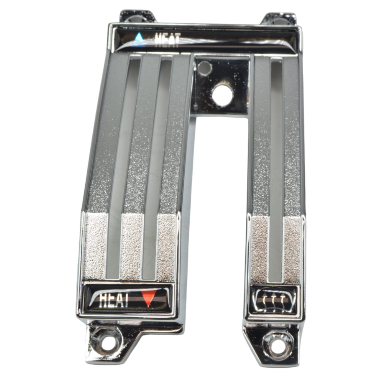 Heizungskulisse Fiat 124 Spider, 124 Coupé - Kulisse für Heizungshebel - Metall verchromt