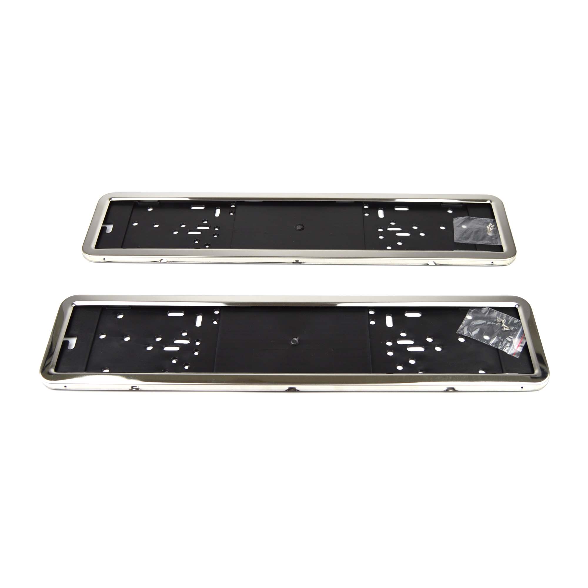 Kennzeichenhalter Edelstahl 2x für Kennzeichen: 52x11cm