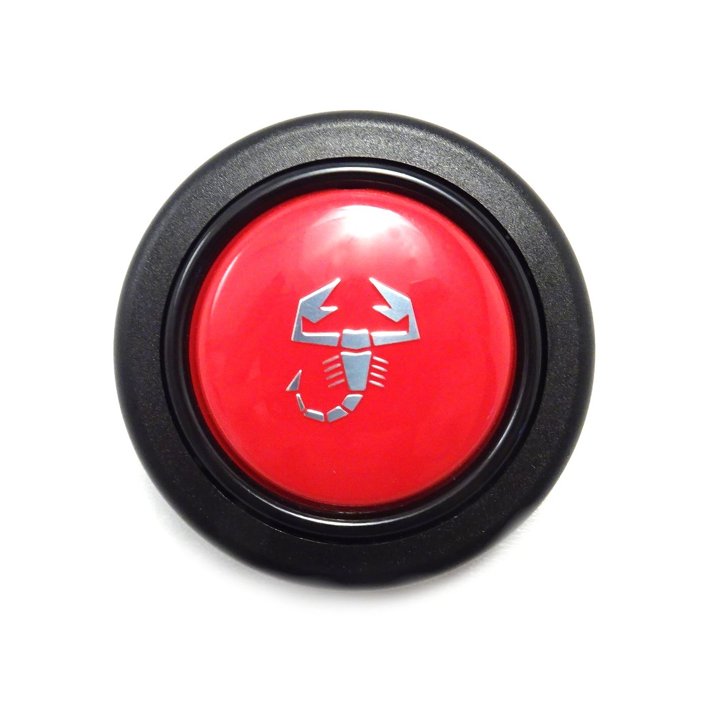 Botão de buzina Abarth vermelho