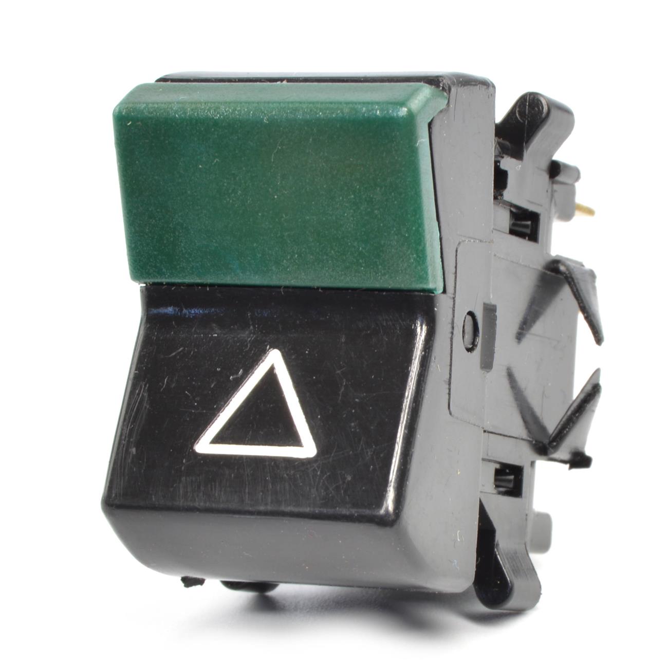 Interruttore di segnalazione di pericolo + indicatore luminoso verde per Fiat 124 Spider BS-CS