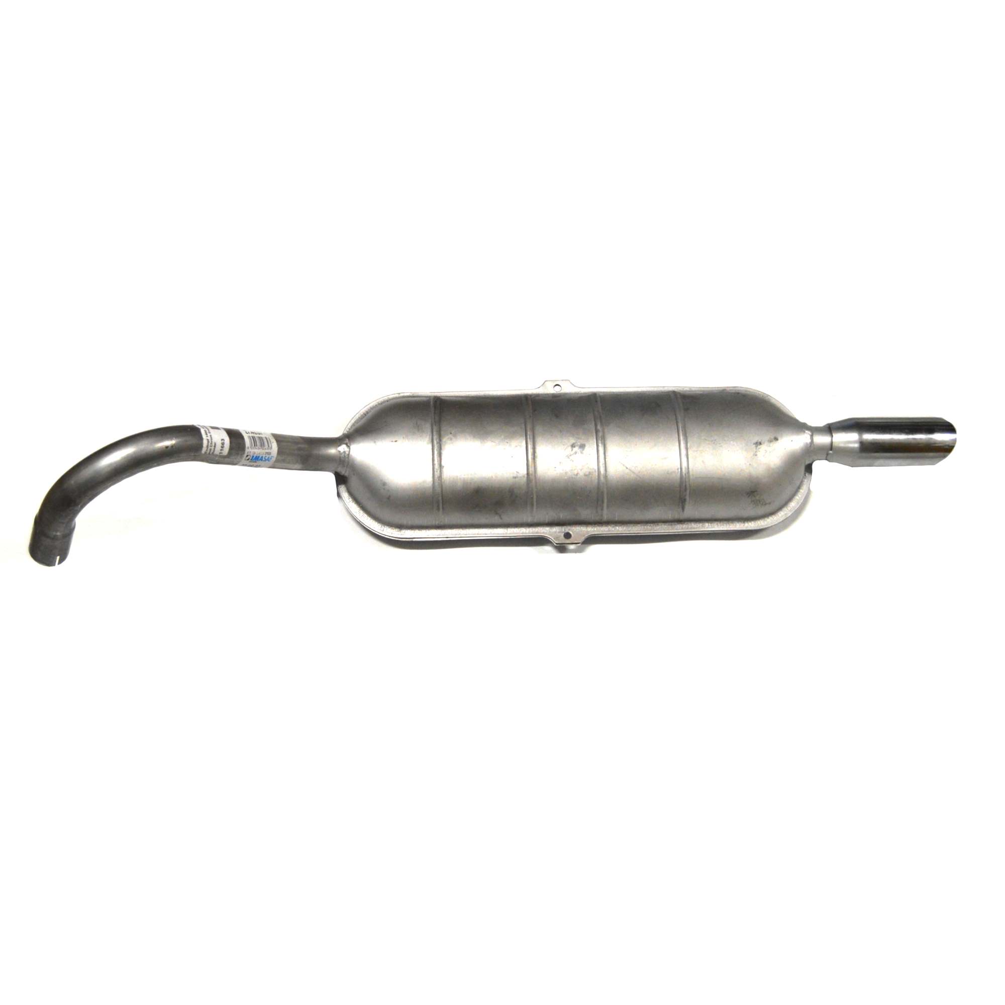 Auspuffrohr hinten Chrom Endstück Fiat 124 Spider AS-BS - Endschalldämpfer