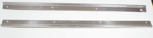 Pair of carpet strips (aluminium) Fiat 500 F/L/R