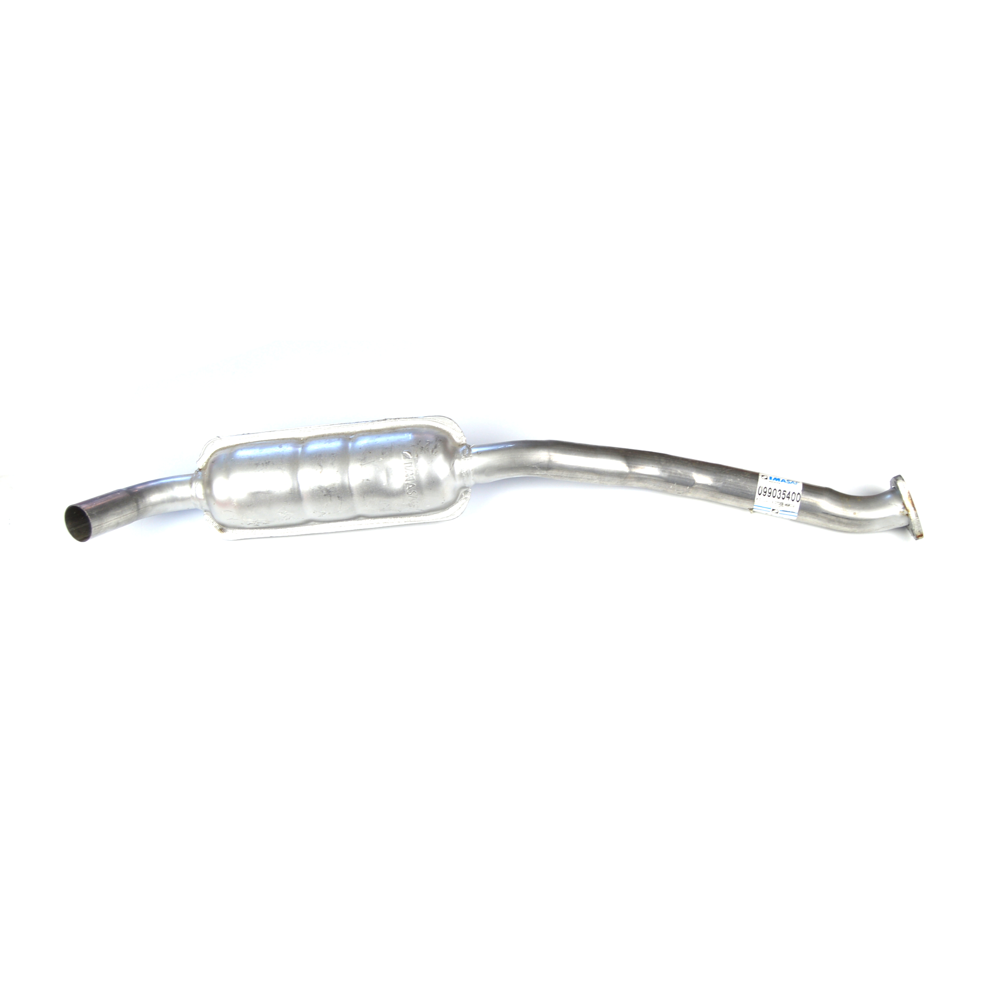 Carburador central do tubo de escape (flange de 3 furos) Fiat 124 Spider 1800/2000 - silenciador dianteiro