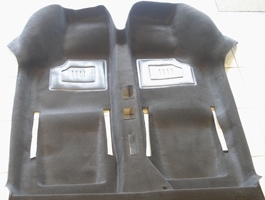 Fitted carpet (black velour) Fiat 500 F, L, R