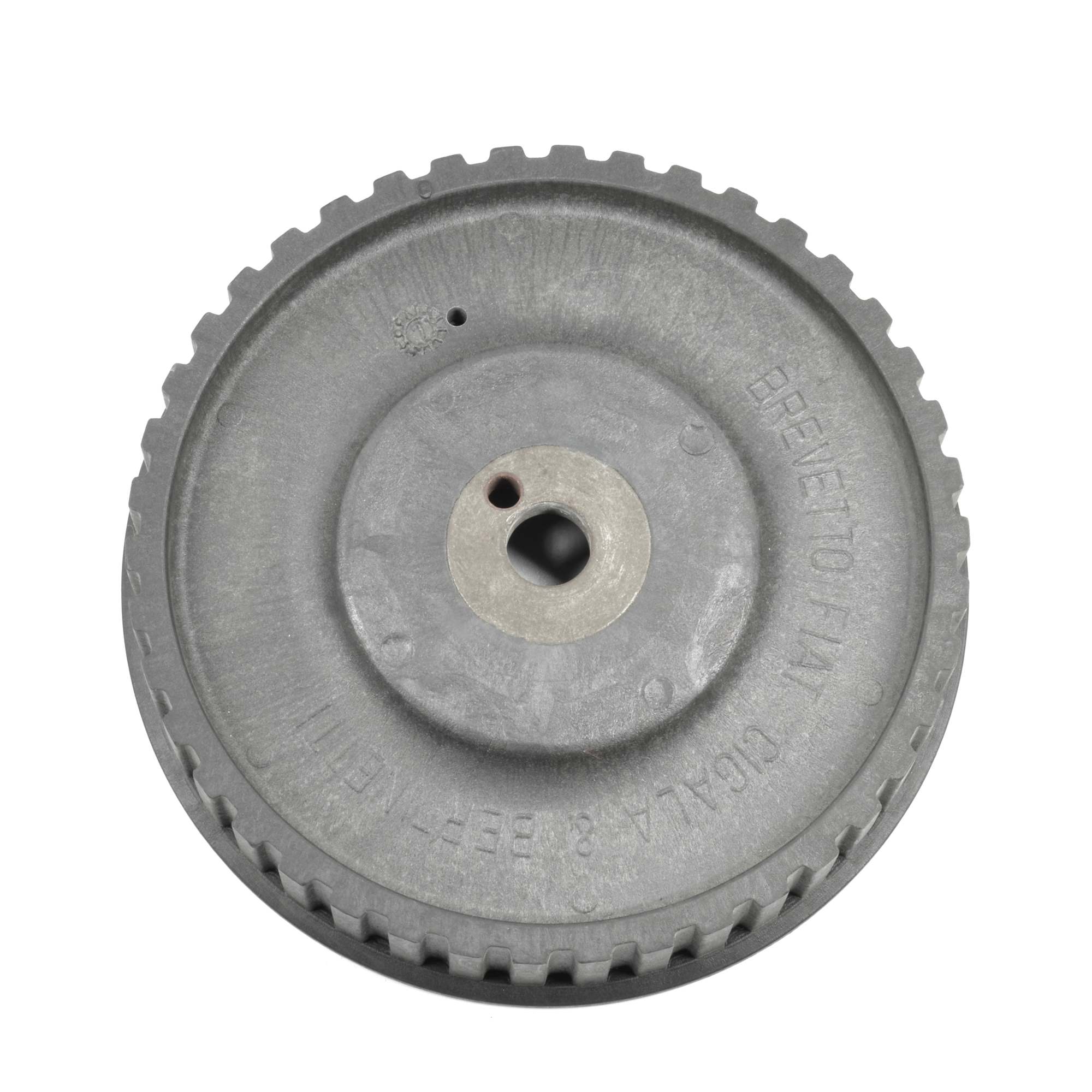 Camshaft sprocket outlet / auxiliary shaft plastic starting edge rear Fiat 124 Spider