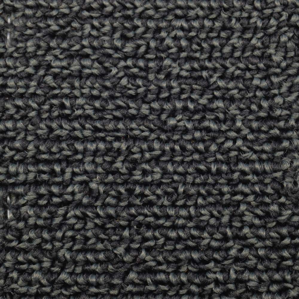 Carpet Pattern Black/Grey Loop Material Sample "B63