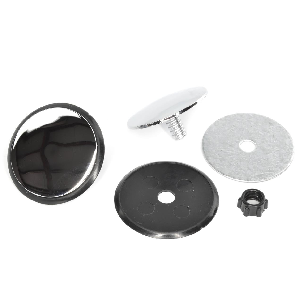 Set de vis décoratives chromées 32 mm Diamètre