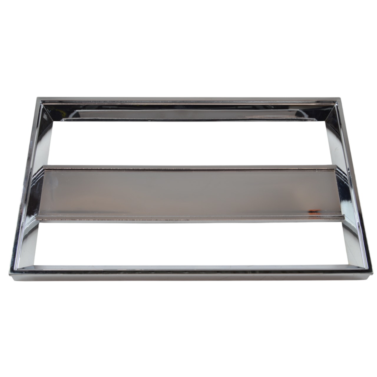 Rahmen Armaturenbrett Mitte chrom (Rohteil ohne Ausschnitte) Fiat 124 Spider