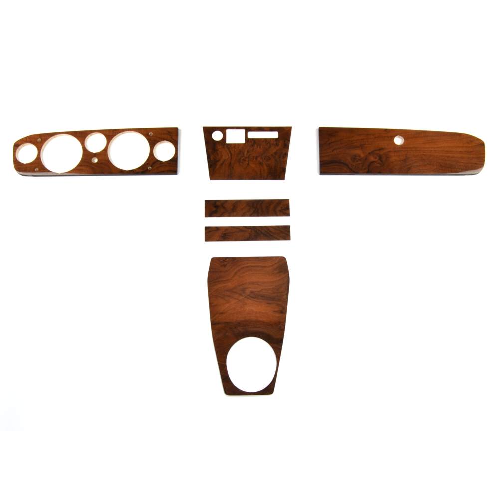 Wurzelholz Satz 6-Teilig 5 Instrumente Fiat 124 Spider (69-78)