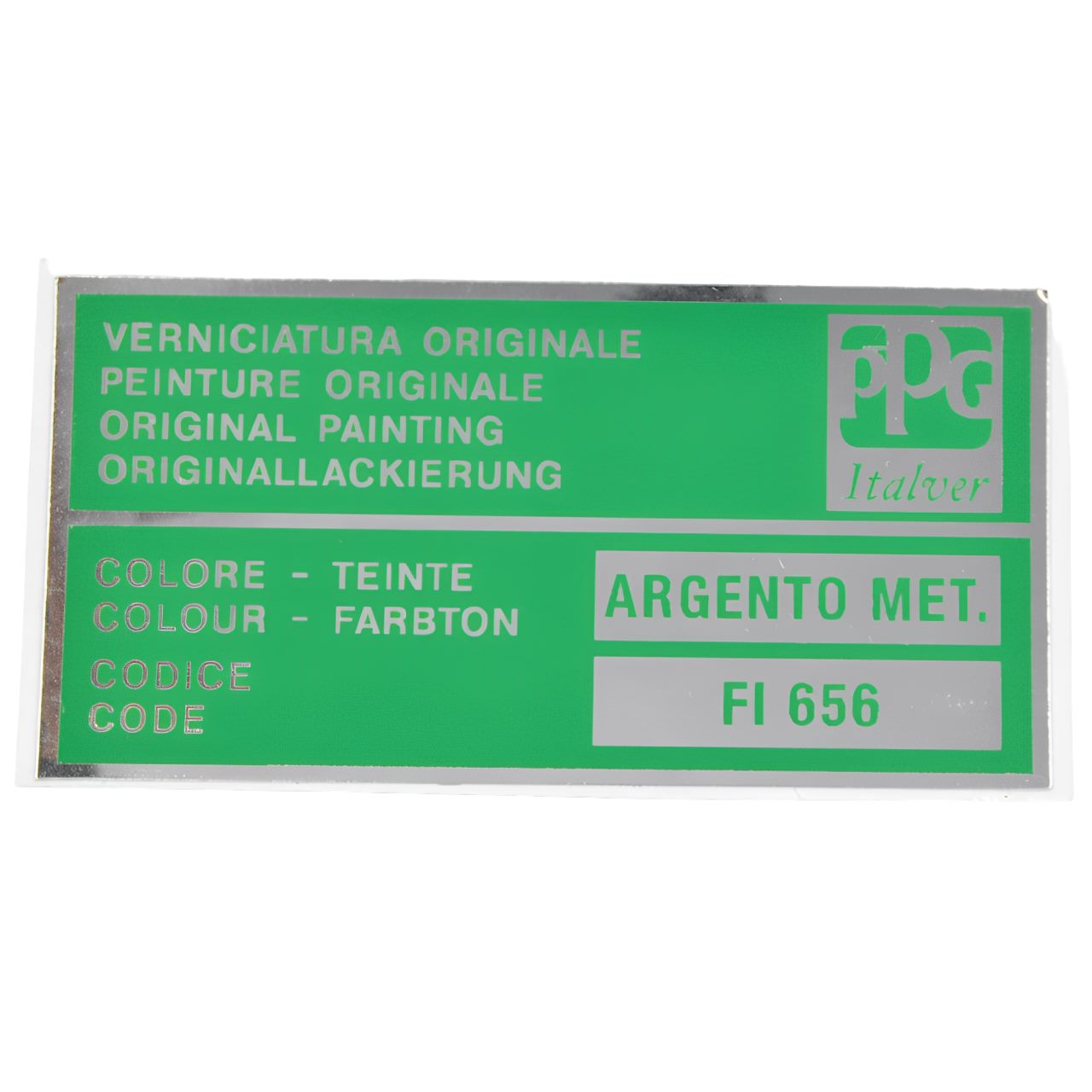 Autocollant : couleur 656 Argento Metallizzato