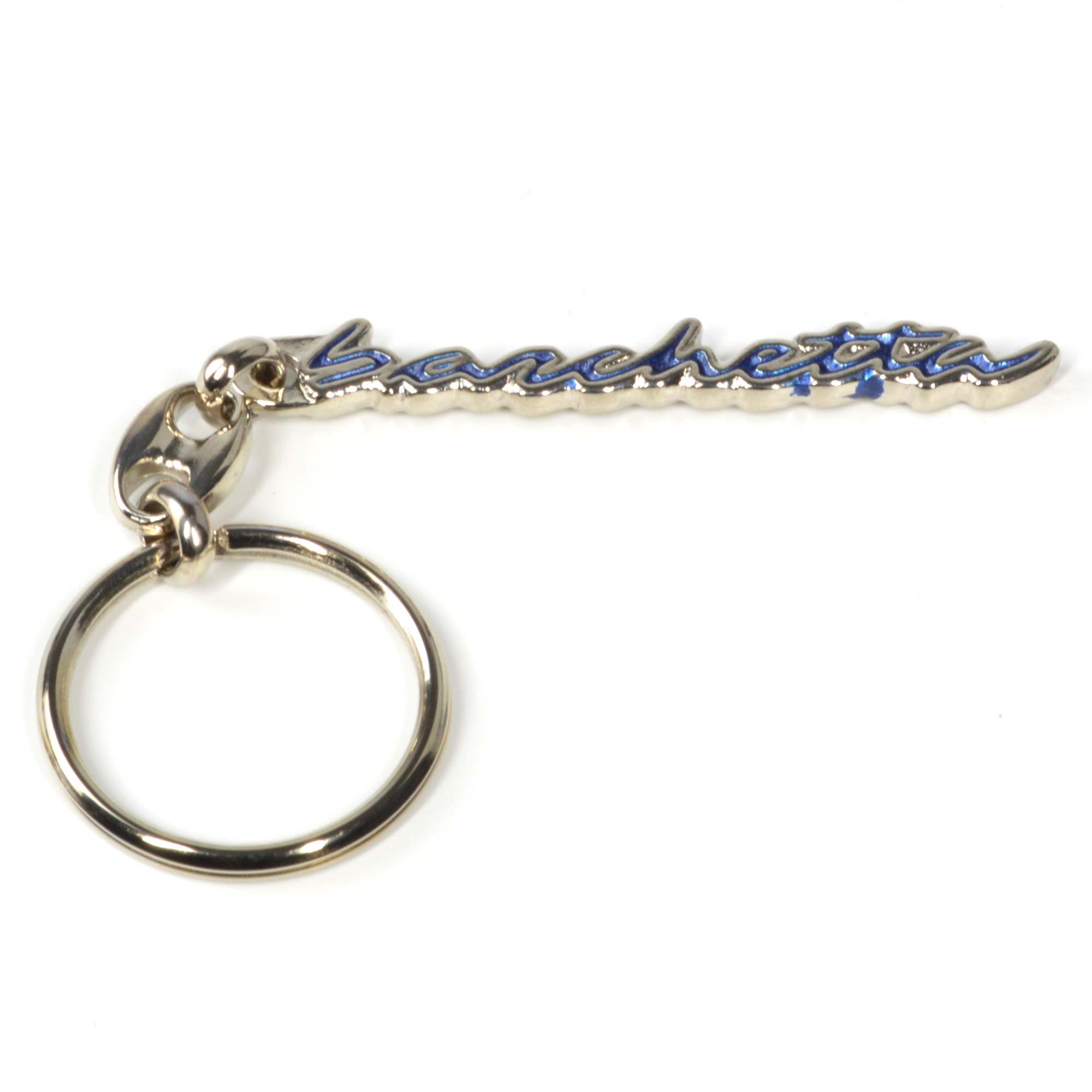 FIAT Barchetta Schlüsselanhänger blau Schriftzug