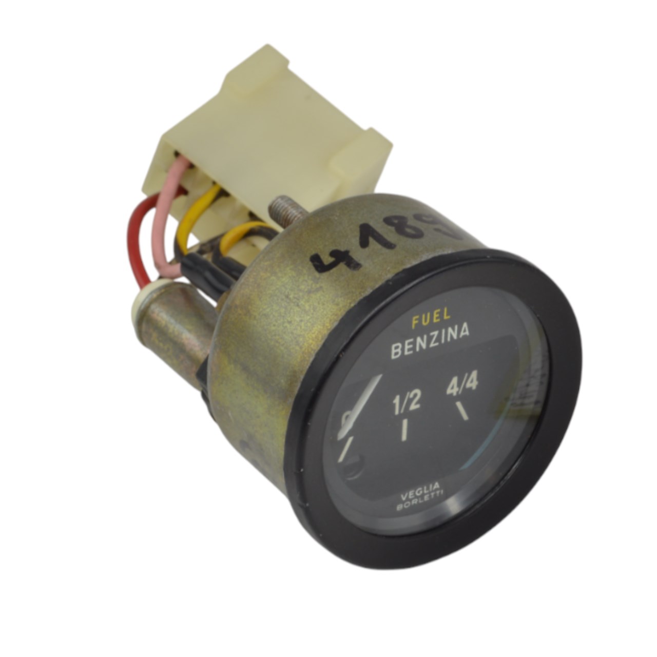 Fuel gauge with black ring (hanging) Fiat 124 Spider