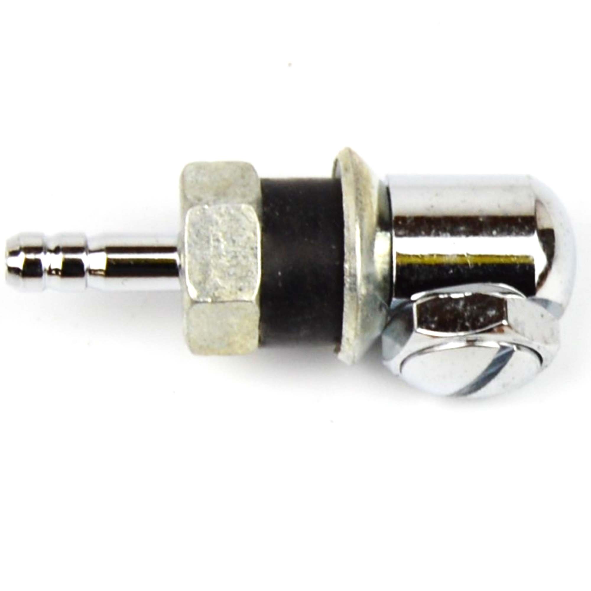 Waschdüse verchromt mit Dichtung und Mutter Fiat 124 Spider, 500, 850, Dino Spider