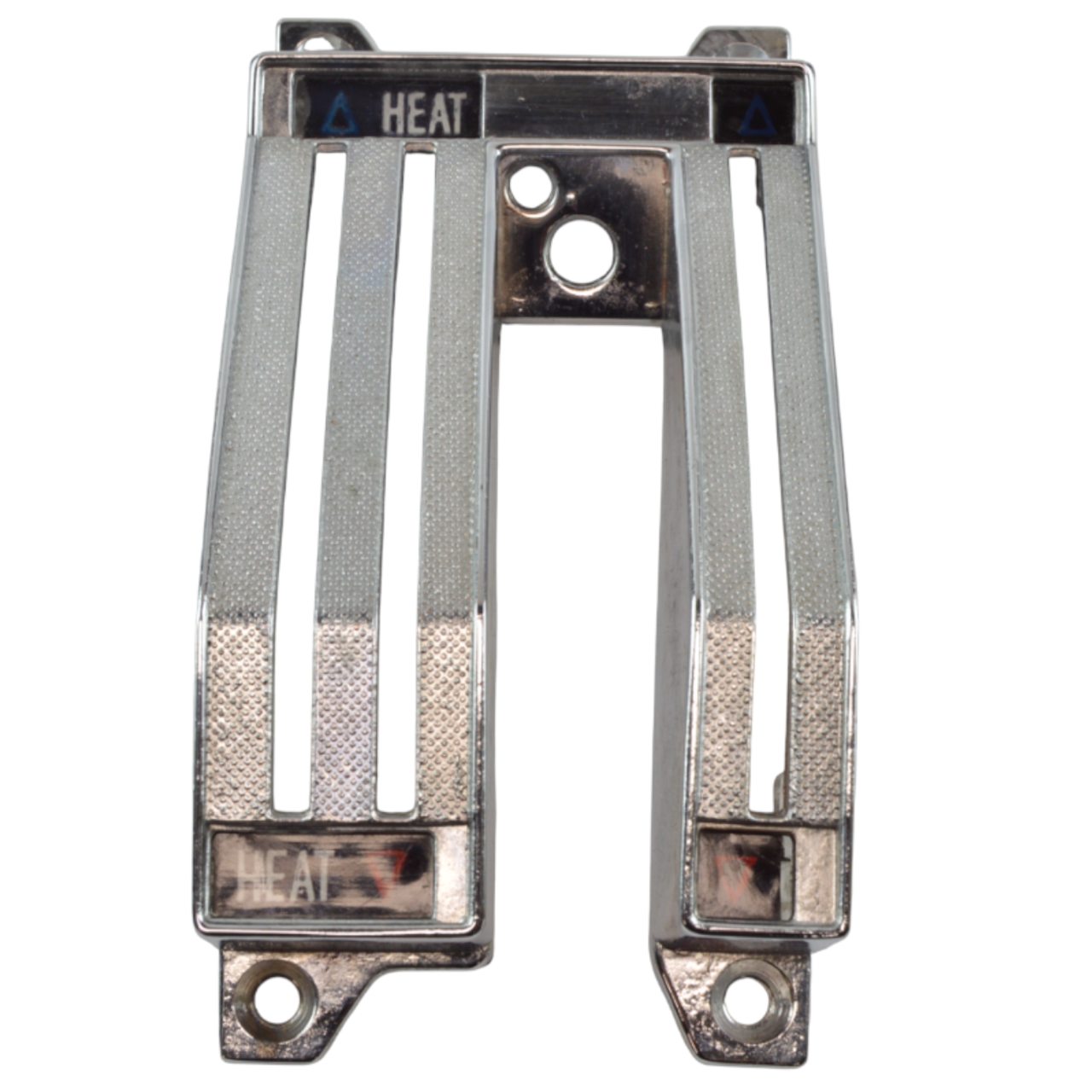 Heizungskulisse Fiat 124 Spider, 124 Coupé verchromt Kulisse für Heizungshebel (B-Ware)