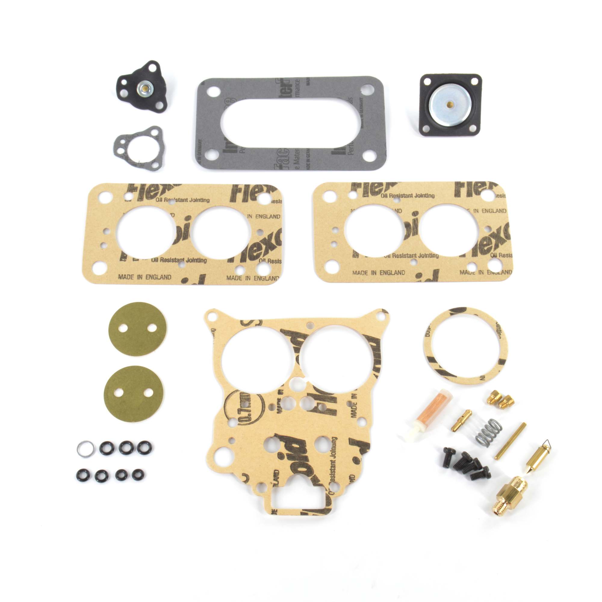 Carburettor gasket set LARGE Weber 32 ADFA 1/100 Fiat 124 Spider