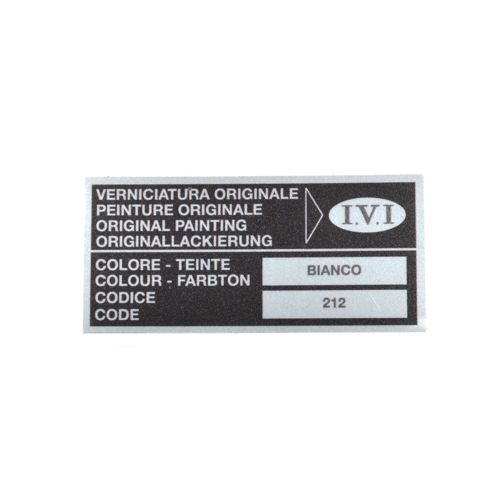 Autocollant : couleur 212 Bianco