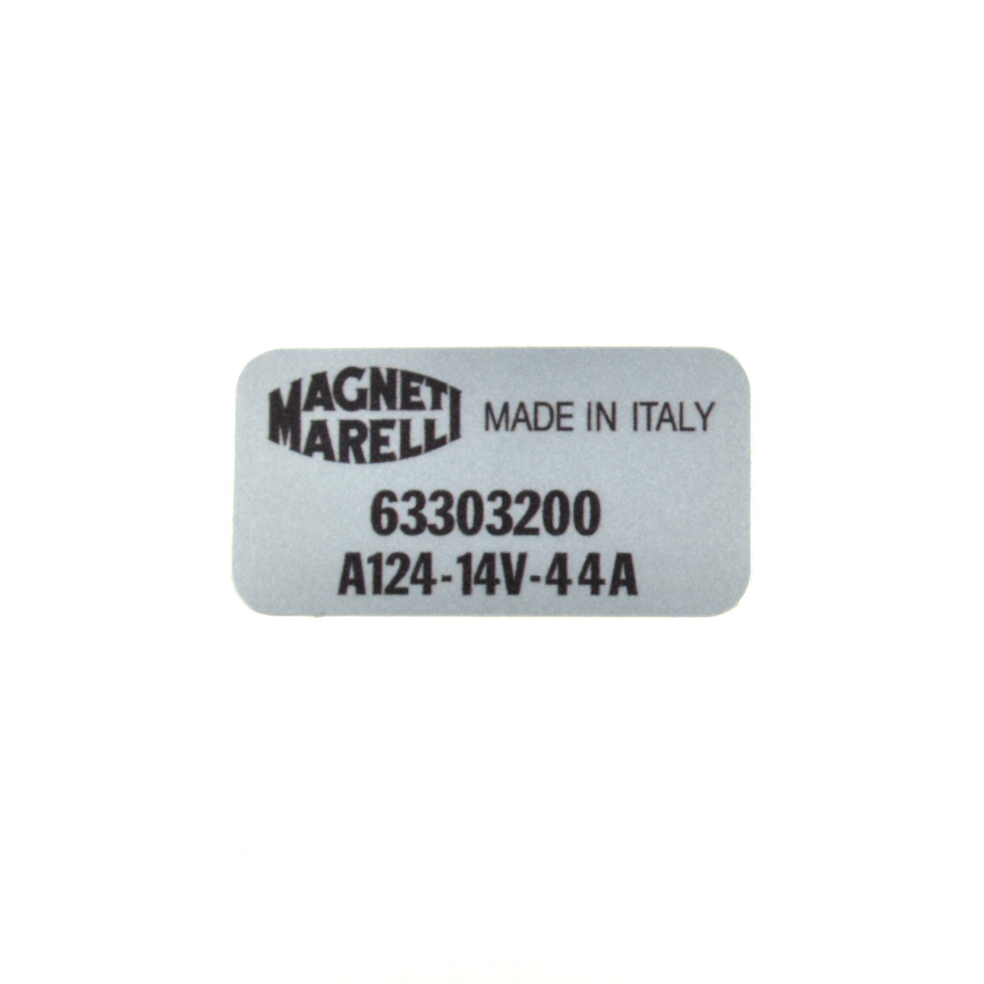 Autocollant : Magneti Marelli pour alternateur Fiat 124 Spider, 124 Coupé