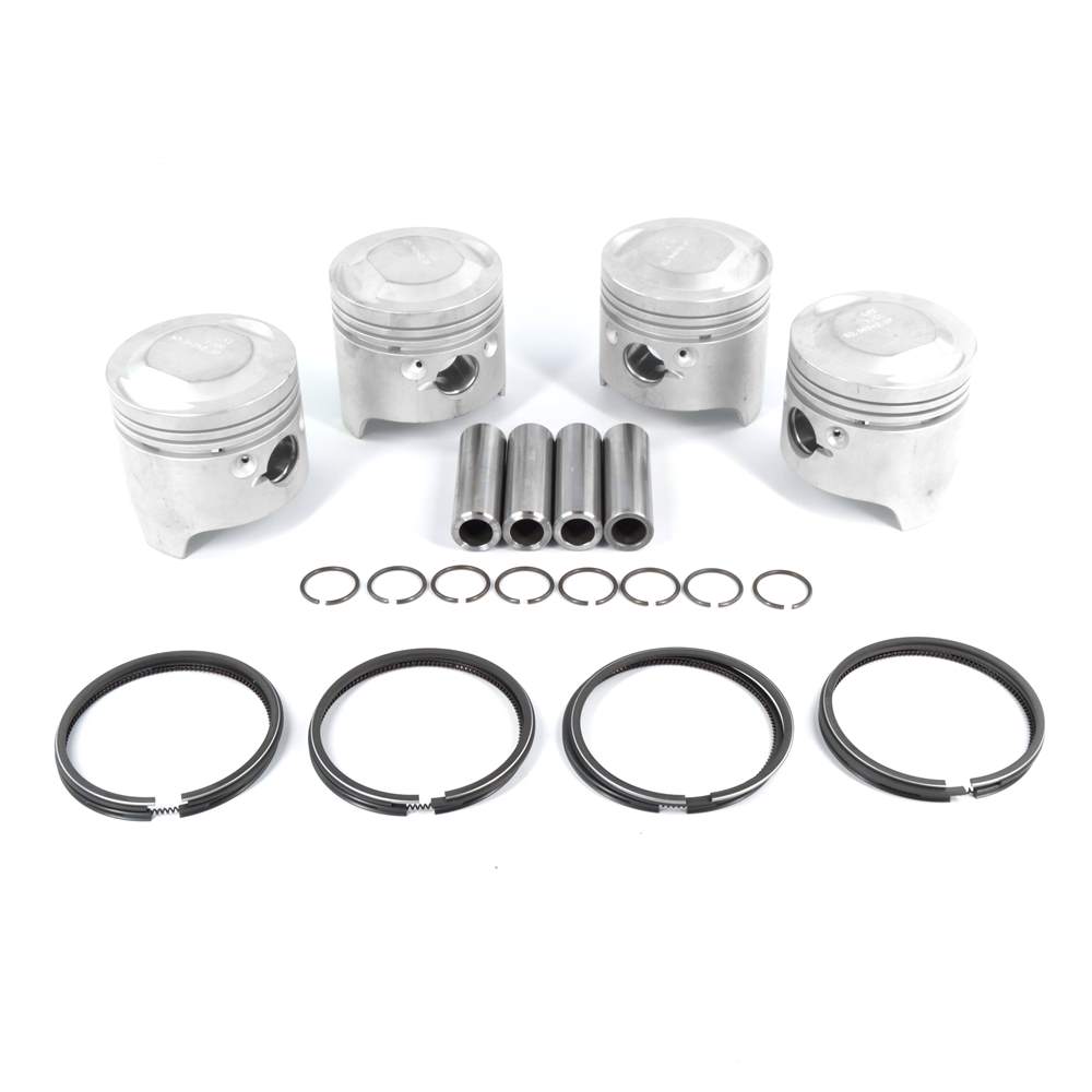 Kolbensatz mit Kolbenringsatz 80mm +1,0 mit 4,5mm Dom Fiat 124 Spider 1400-1600