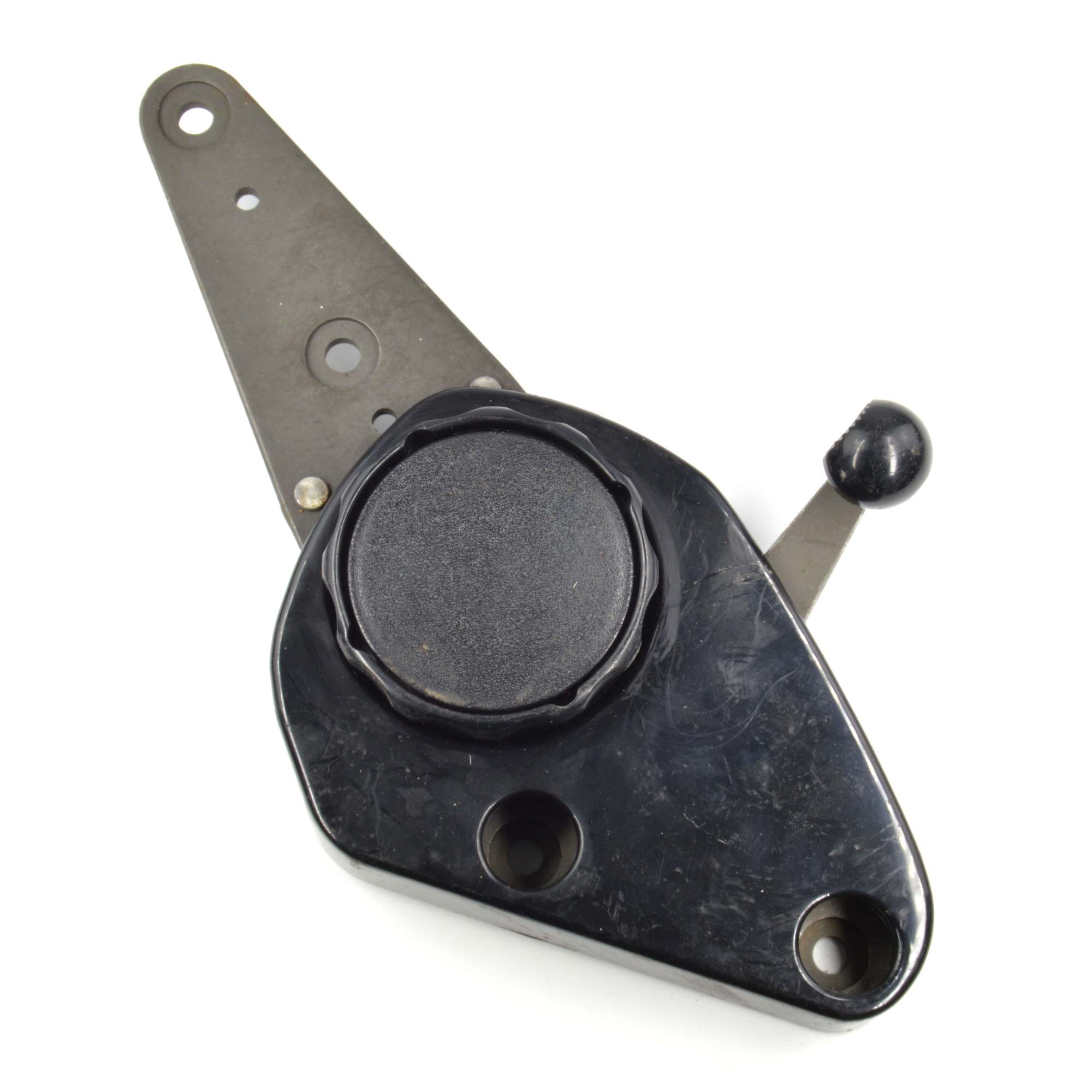 Seat adjustment/hinge with cover for passenger seat Fiat 124 Spider US (79-85)