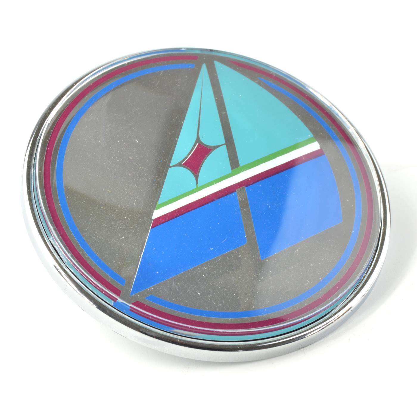 PININFARINA Emblem "Azzurra" rund Segel Fiat 124 Spider
