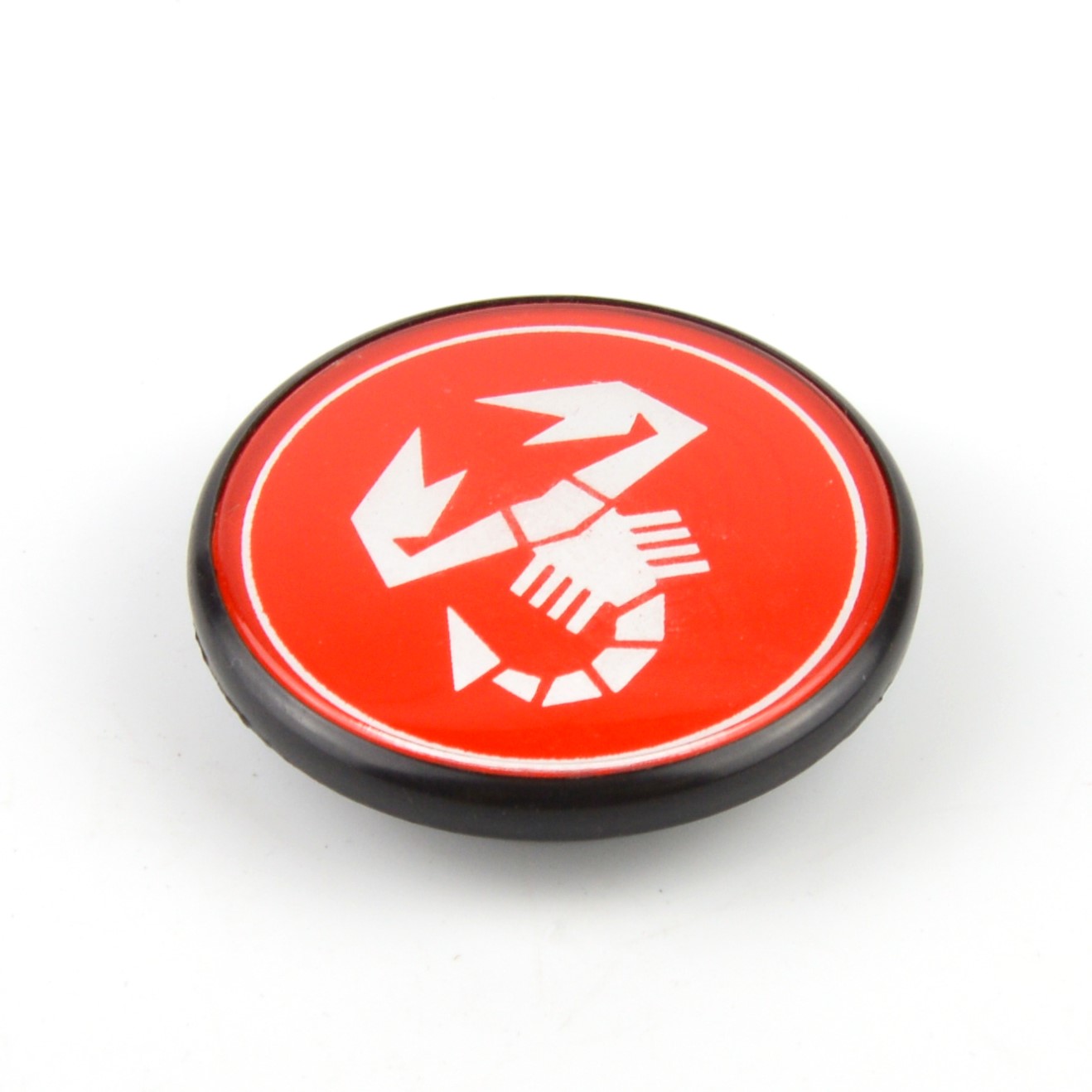 Radnabenkappe Abarth rot 55/42mm für CD 30 und andere Fiat 124 Spider