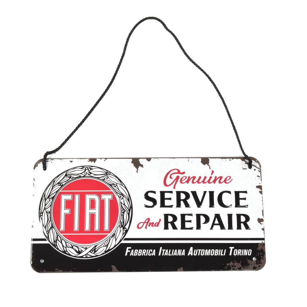 Hangbord "Fiat - Service & Reparatie" 20 x 10 cm
